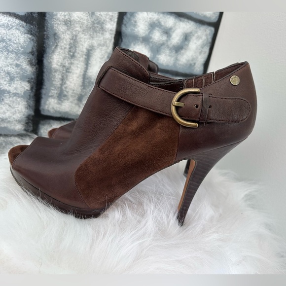 Coach Shoes - Coach Adrina Leather and Suede Stiletto
